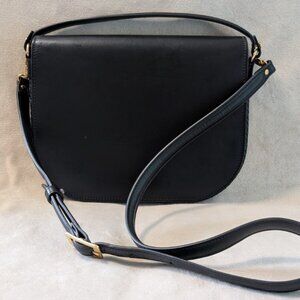 Jenni Kayne Black Leather Saddle Bag Crossbody (Rare)